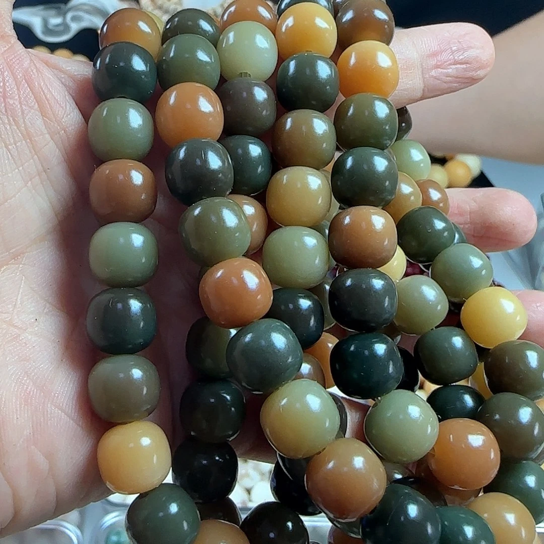 菩提根/象牙果手串卡11敦煌桶珠100+14备珠