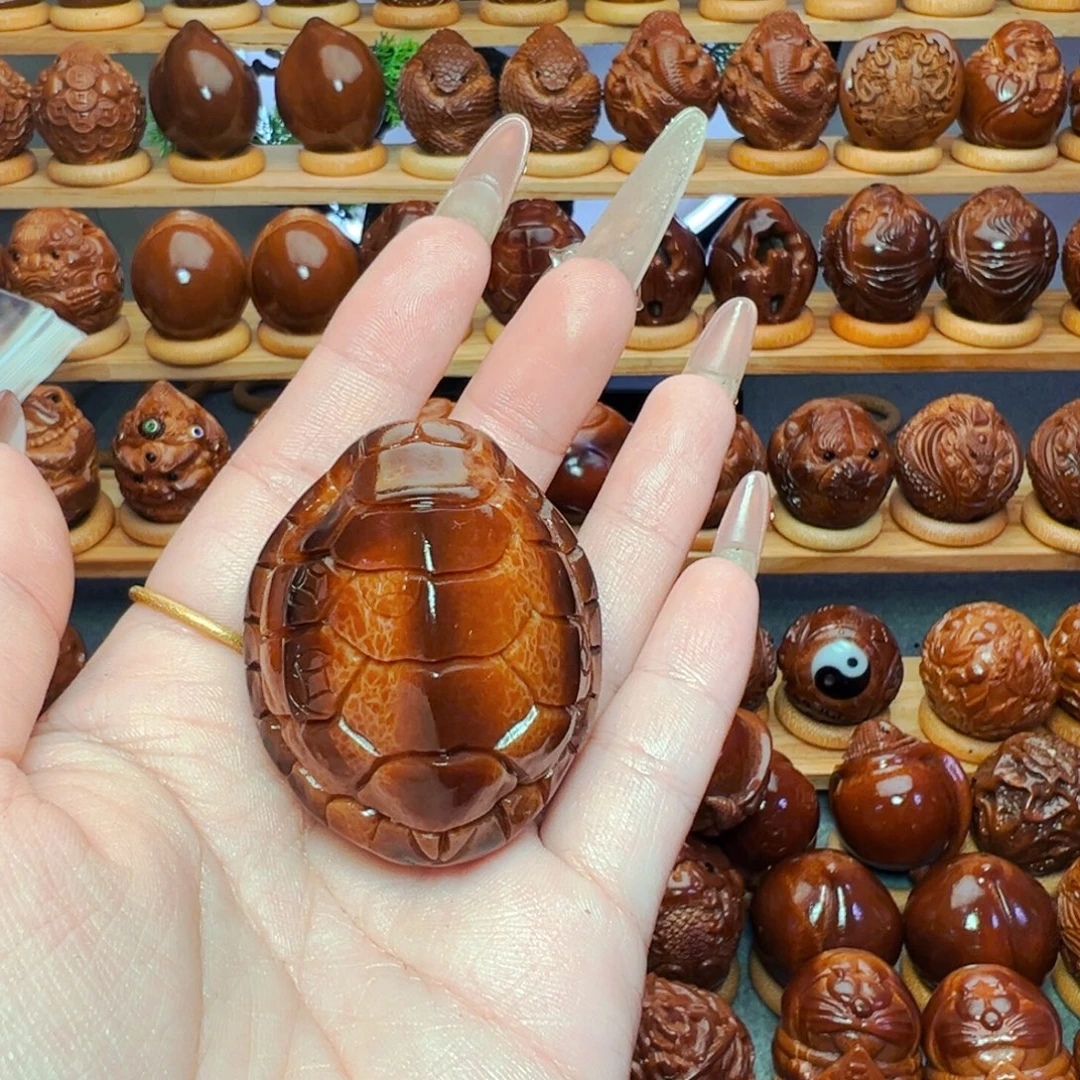 王***儿吊坠橄榄核竹节链脖挂