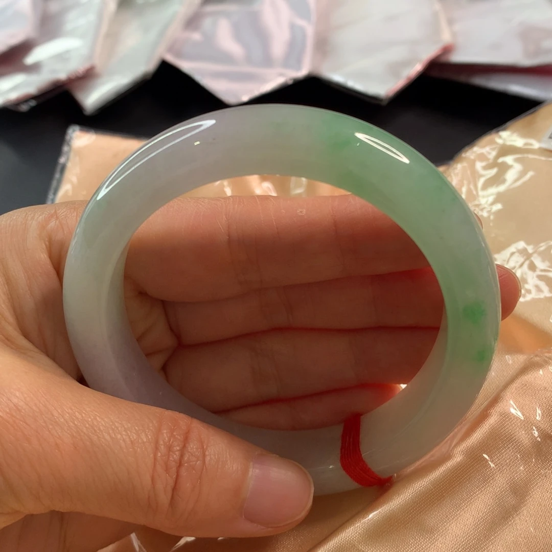翡翠未镶嵌手镯翡翠手镯58.6