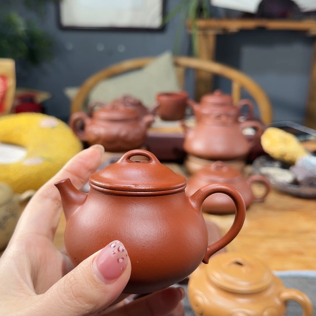 三***阴茶壶紫砂全手工灵珠