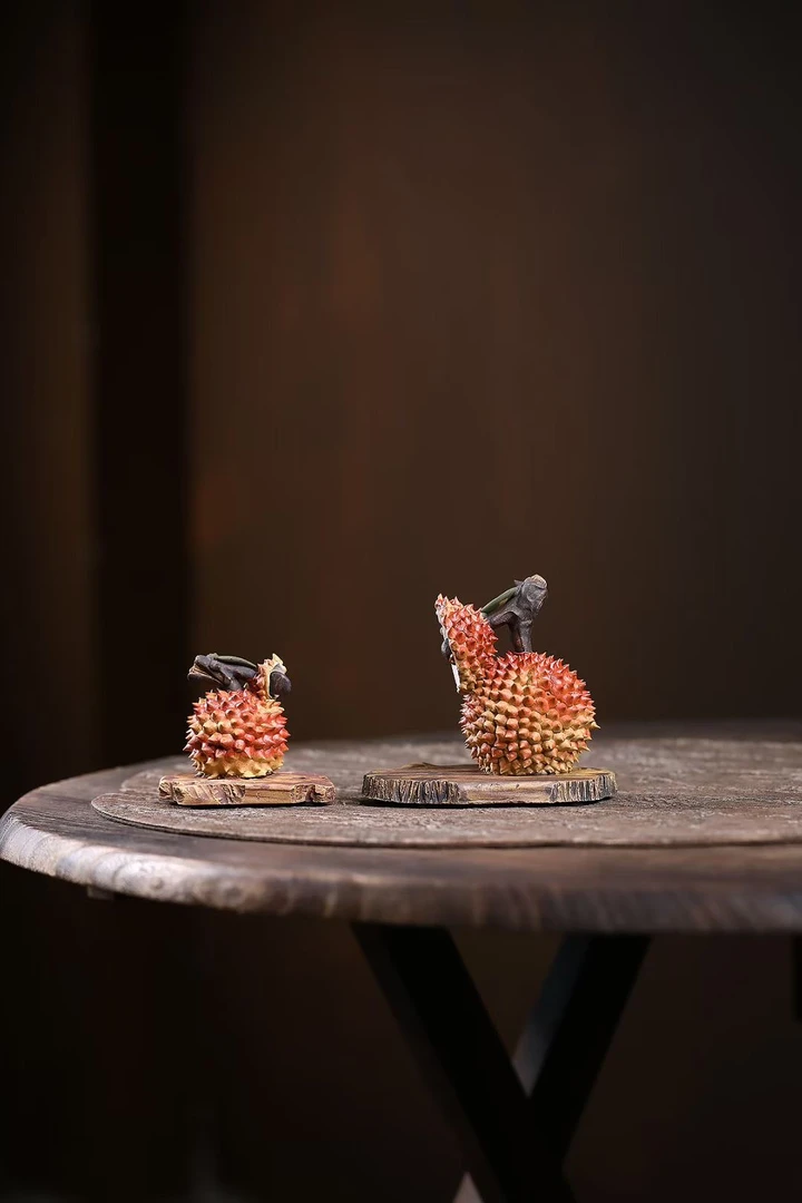 宜兴紫砂茶宠【一本万利荔枝摆件】可养创意茶道客厅装饰工艺品