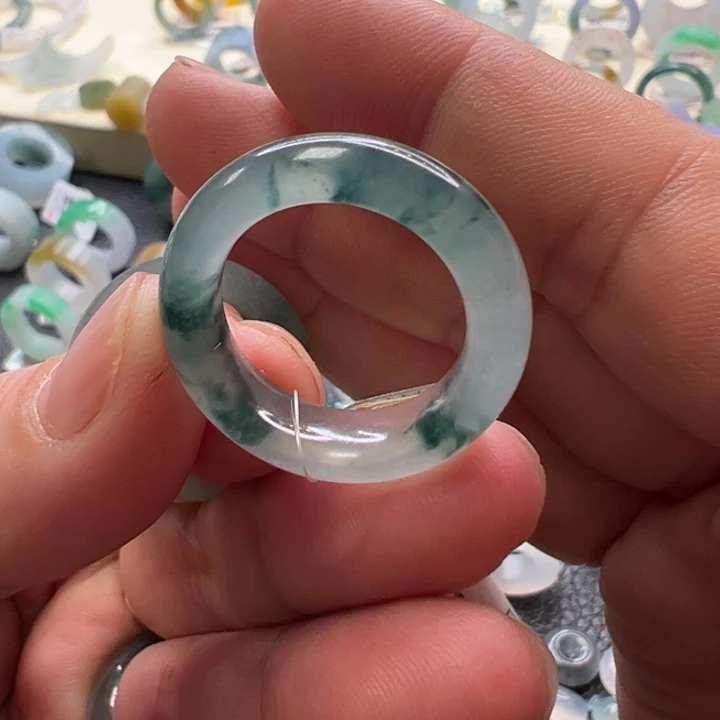 定制翡翠未镶嵌翡翠戒指17