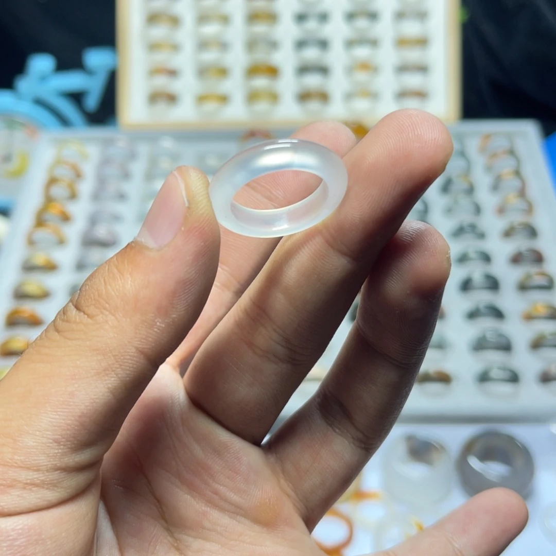 玛瑙/玉髓戒指未镶嵌诉*Y