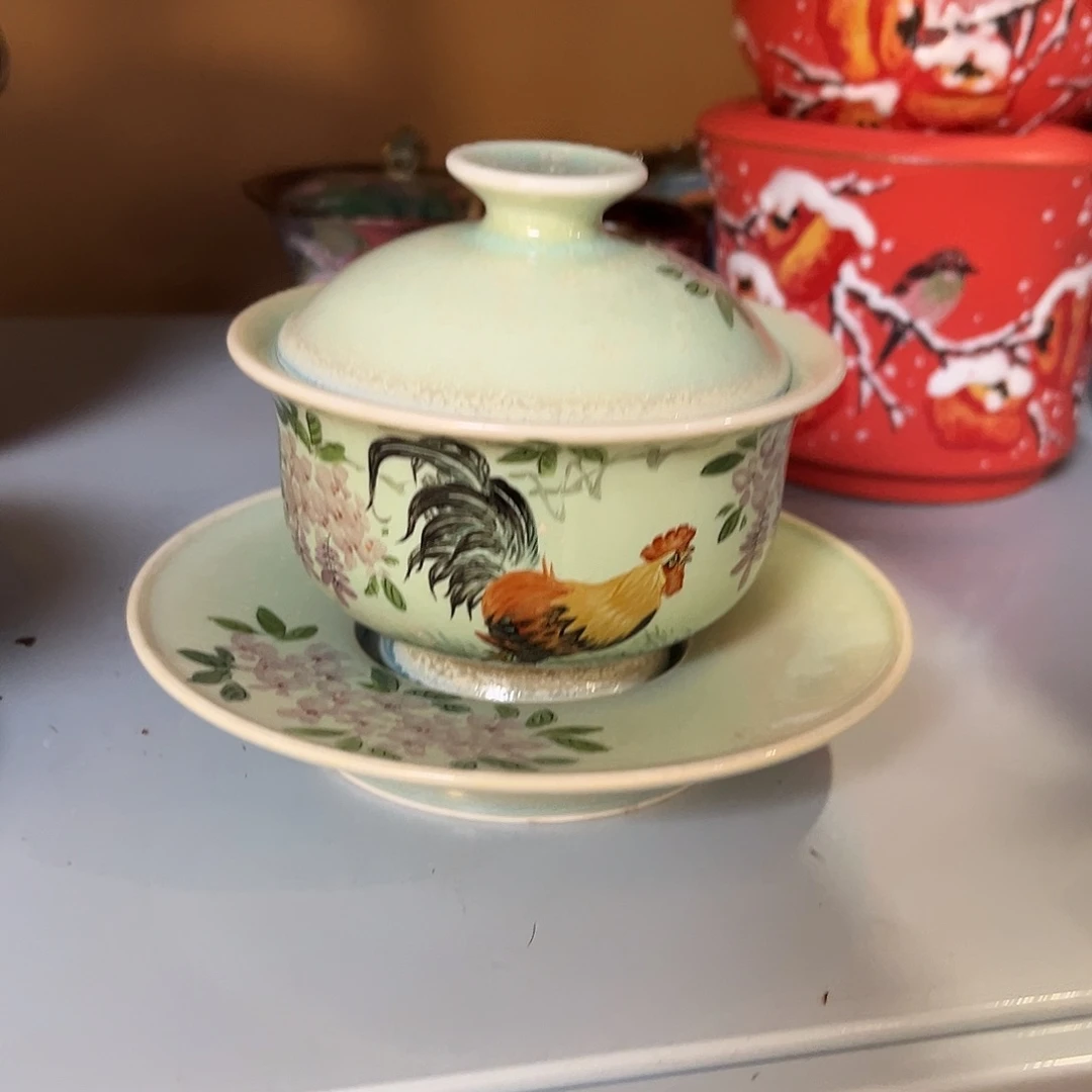 柴烧手工手绘陶瓷
