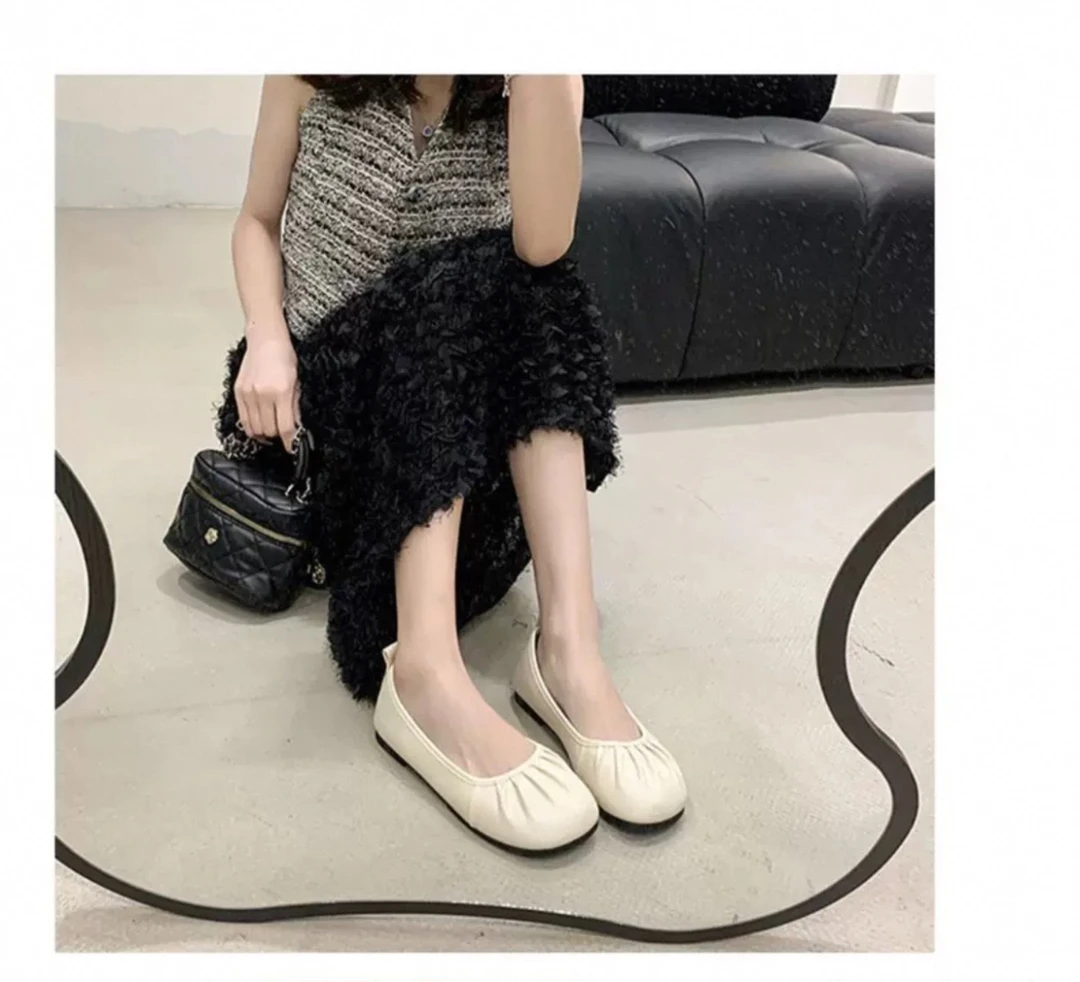 皮鞋百搭夏季软底复古法式平底鞋子521-9