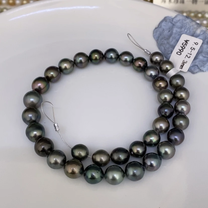 【闪购商品】海水珍珠颈饰未镶嵌村***头大溪地项链9.5-12.3mm兔