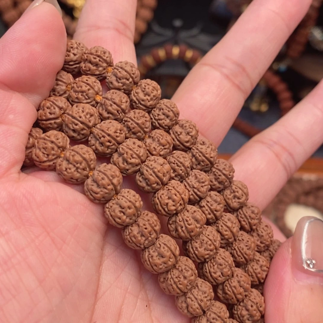 风***楼金刚菩提吊坠凹底高定108。 9