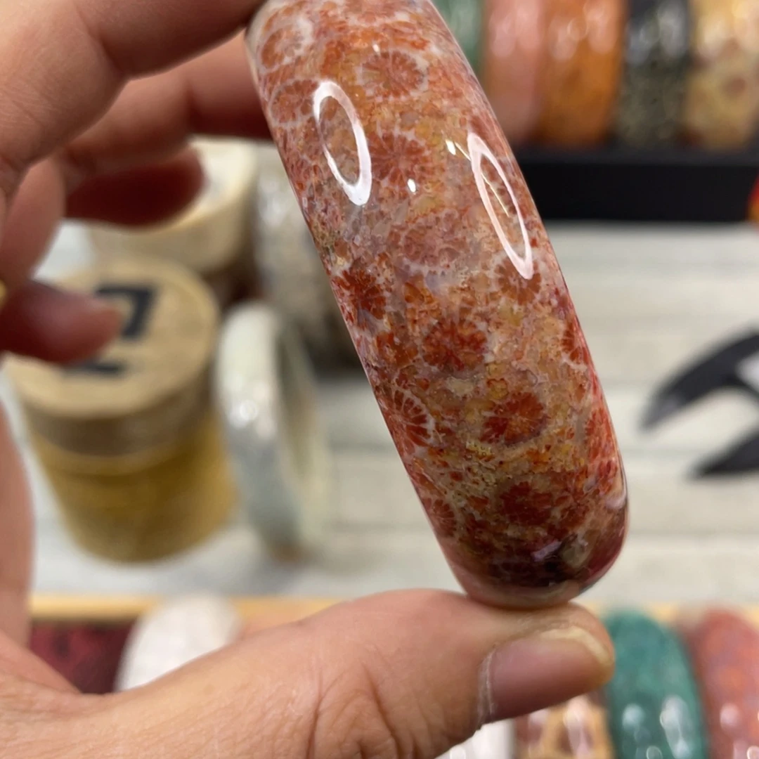 未镶嵌手镯硅化玉