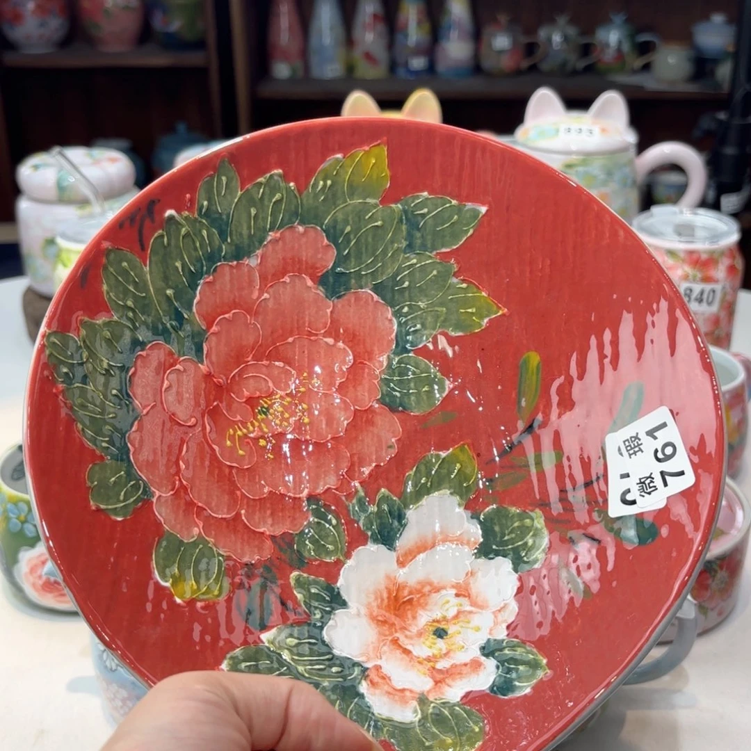 景德镇手绘高温釉下彩陶瓷茶具