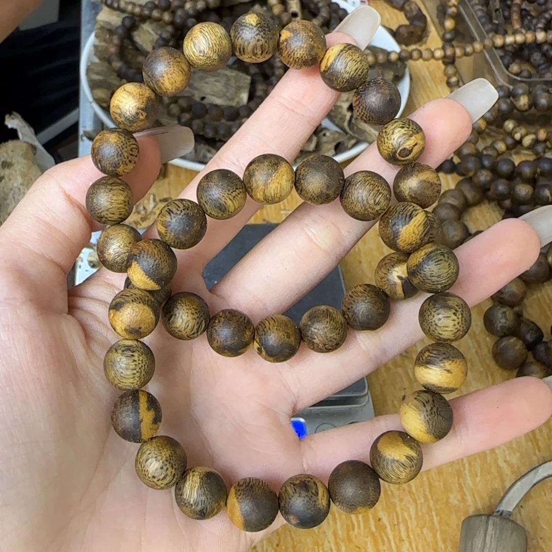 沉香碎屑沉香海南虎斑紫棋1.0单圈8g+