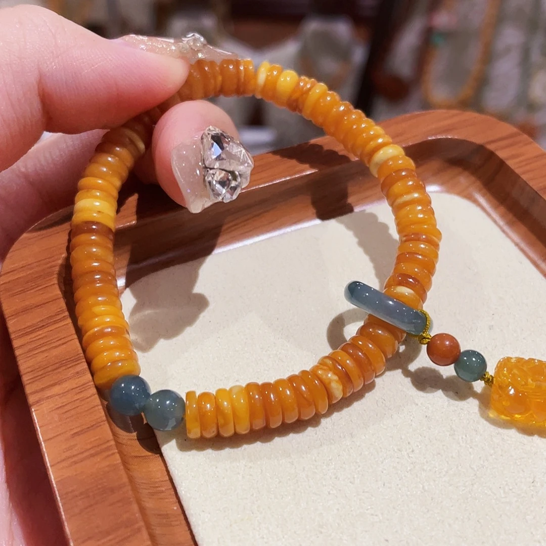 蜜蜡未镶嵌手链手串