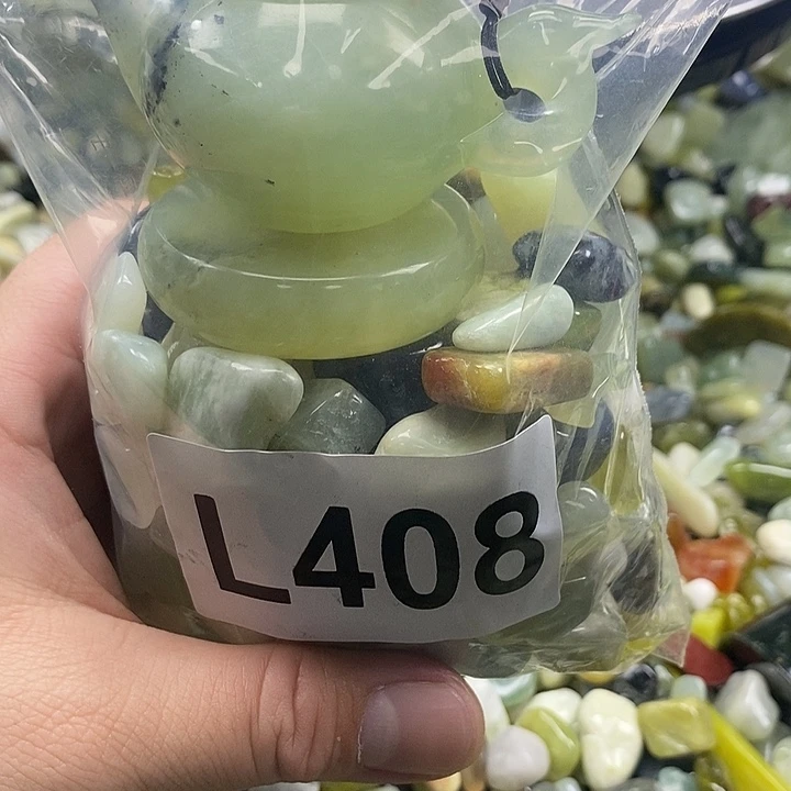 岫玉鱼缸石未镶嵌