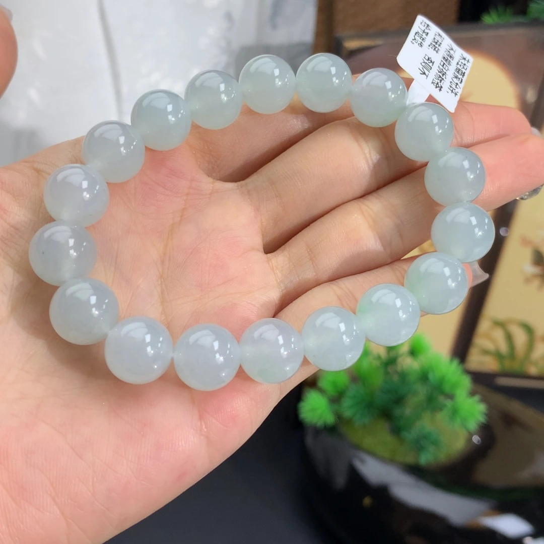 未镶嵌手串翡翠卡11冰胶蓝晴手串