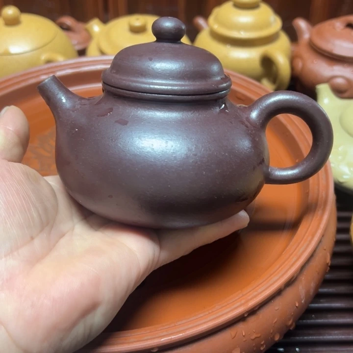 花***兮紫砂茶壶宜兴原矿石红泥料