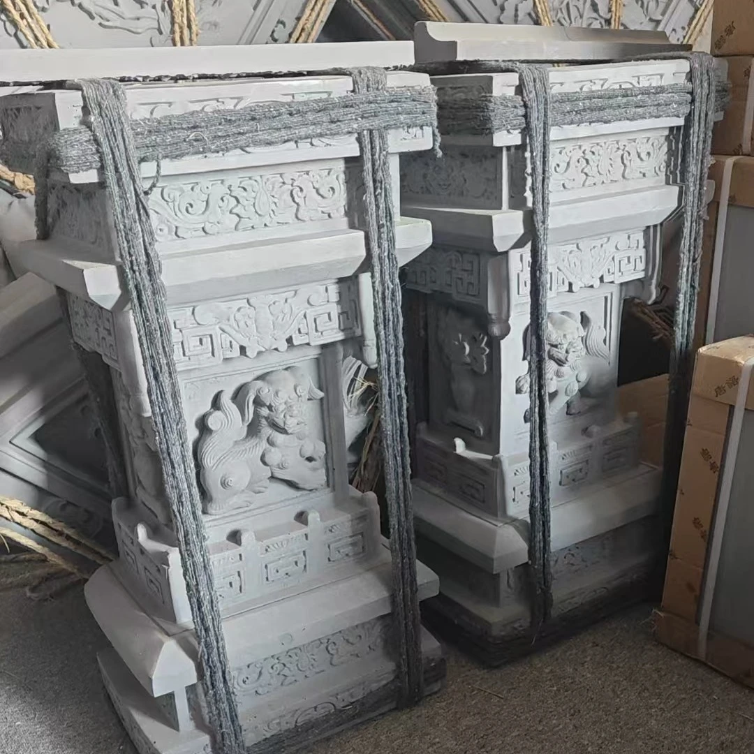 中式仿古建筑材料墀头-灯笼花（各一对）