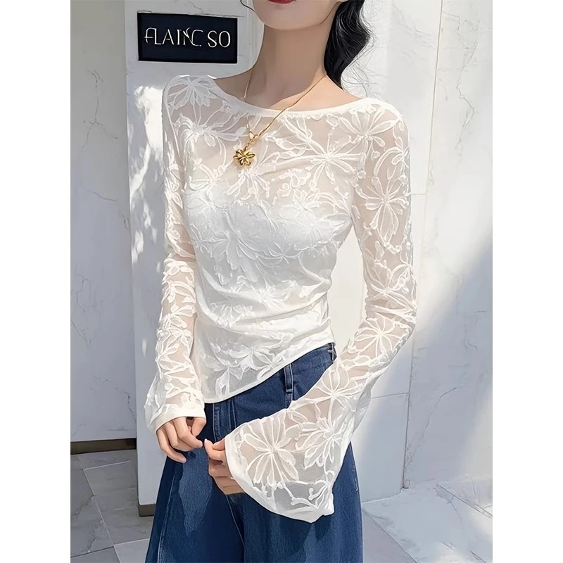 拉夏贝尔T恤女款爆款2025网红洋气女炸街纯欲慵懒风衣服女装