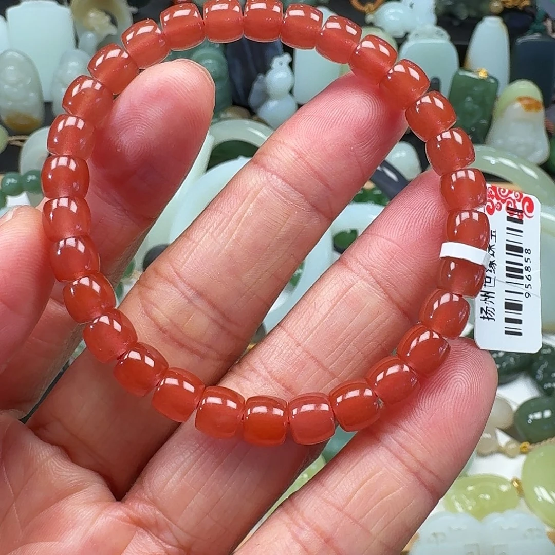 南红玛瑙未镶嵌手链