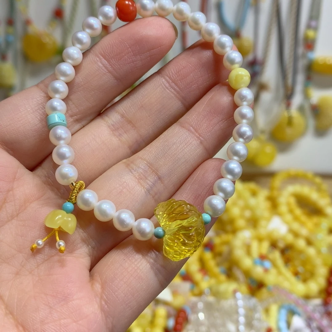 手链未镶嵌淡水珍珠5.2mm