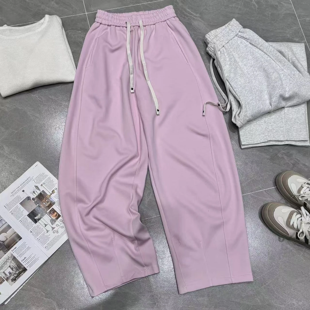 Z.X 欧货松紧腰拼接弯刀卫裤 88005（CB）