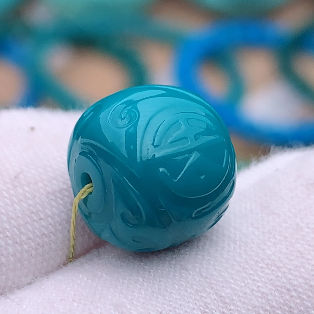 未镶嵌绿松石珠宝奇石12.1✖️10.8mm