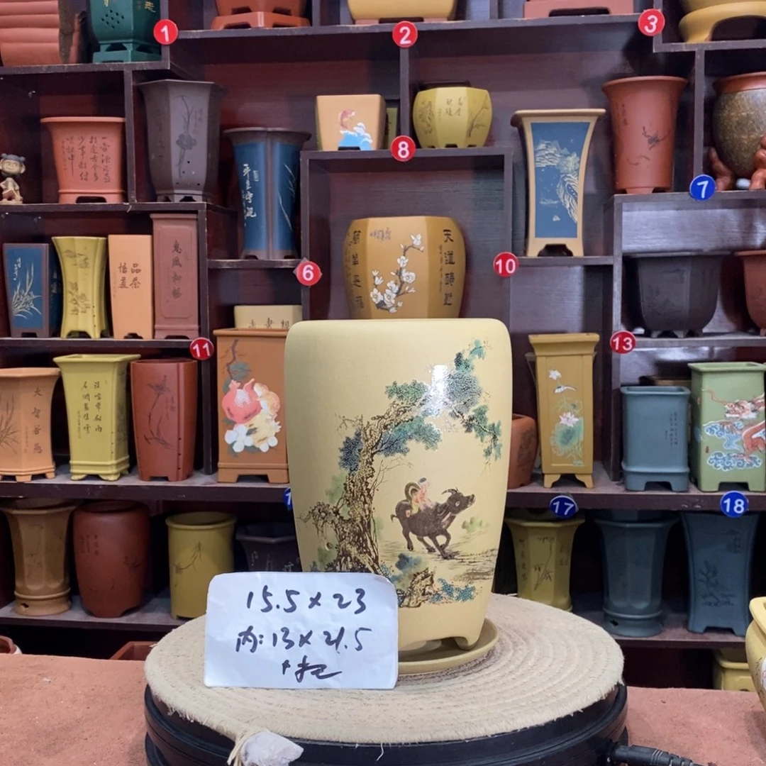 紫砂艺术紫砂花盆