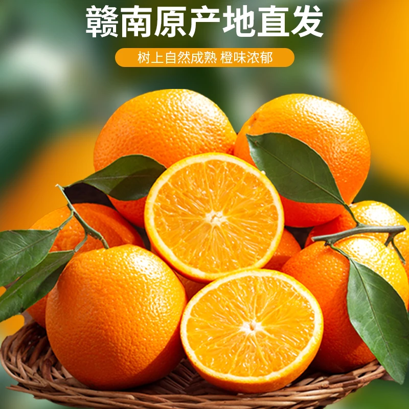 现摘正宗江西赣南脐橙应季甜橙皮薄多汁新鲜水果