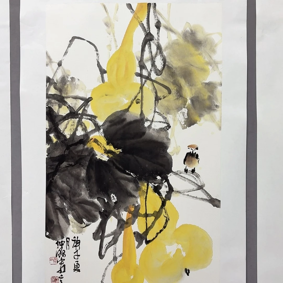 国画亲笔手绘放心去藏