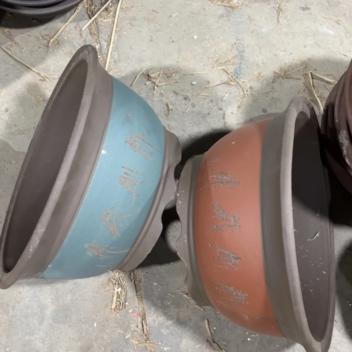 紫砂花盆   100-2。