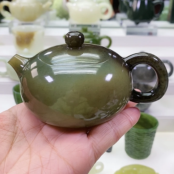 未镶嵌和田玉挂件劝**恶茶壶