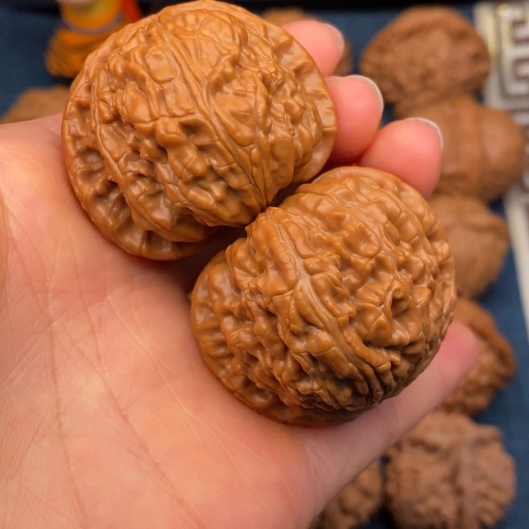 把件文玩核桃41全品球白