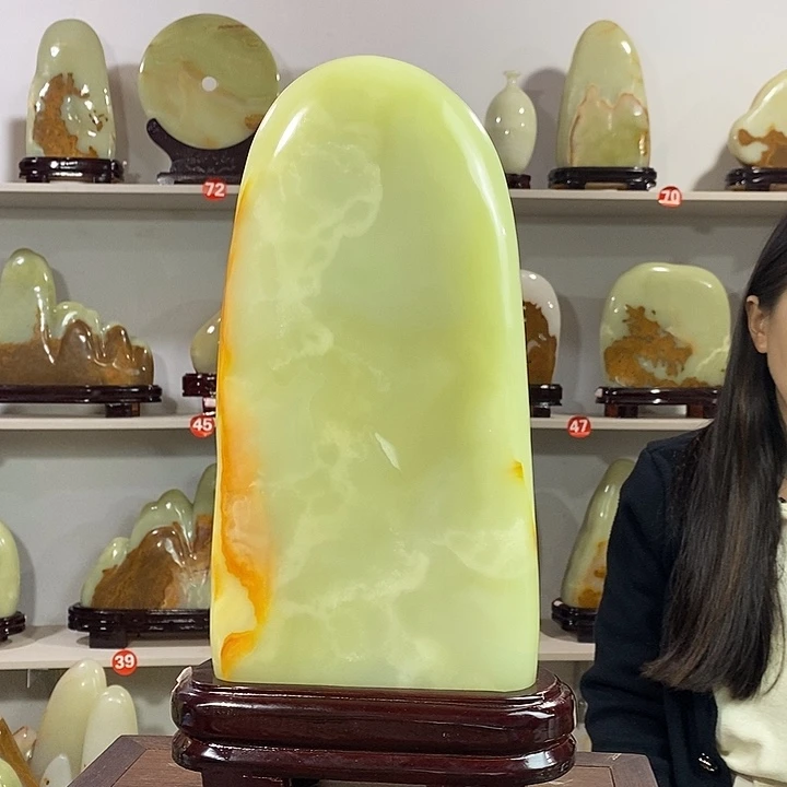 玉天然原石观赏石摆件