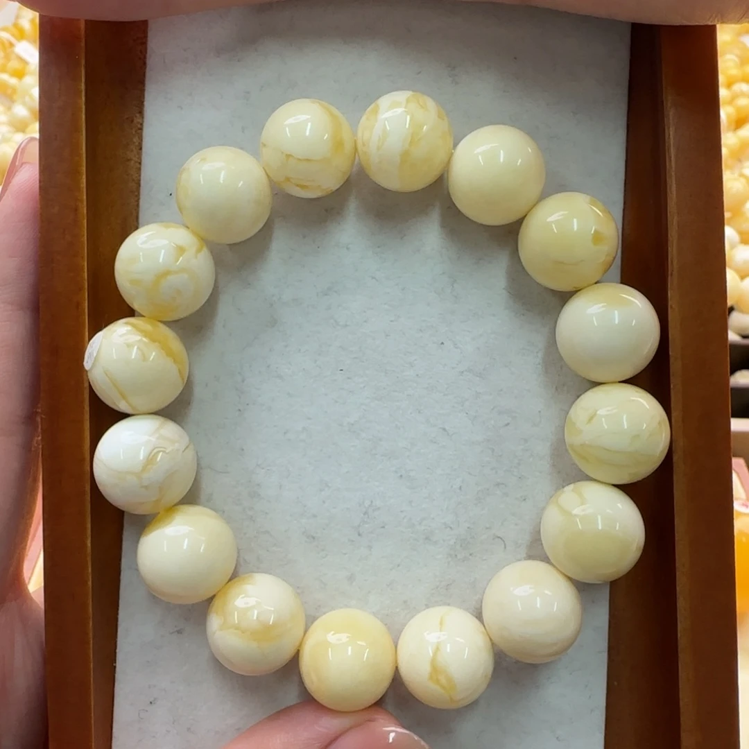 琥珀未镶嵌手链蜜蜡手串