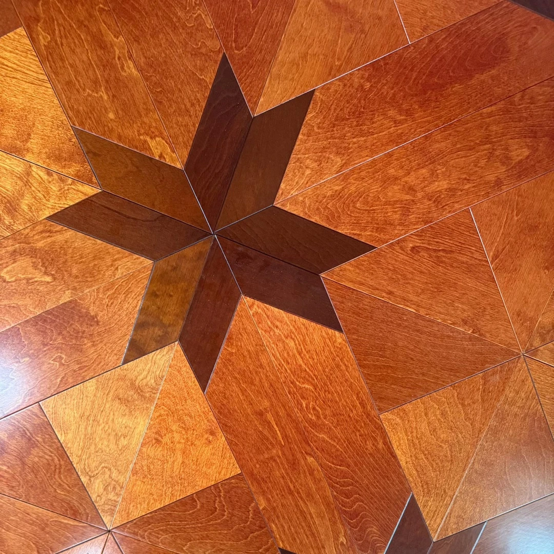 桦木+黑胡桃，#拼花地板