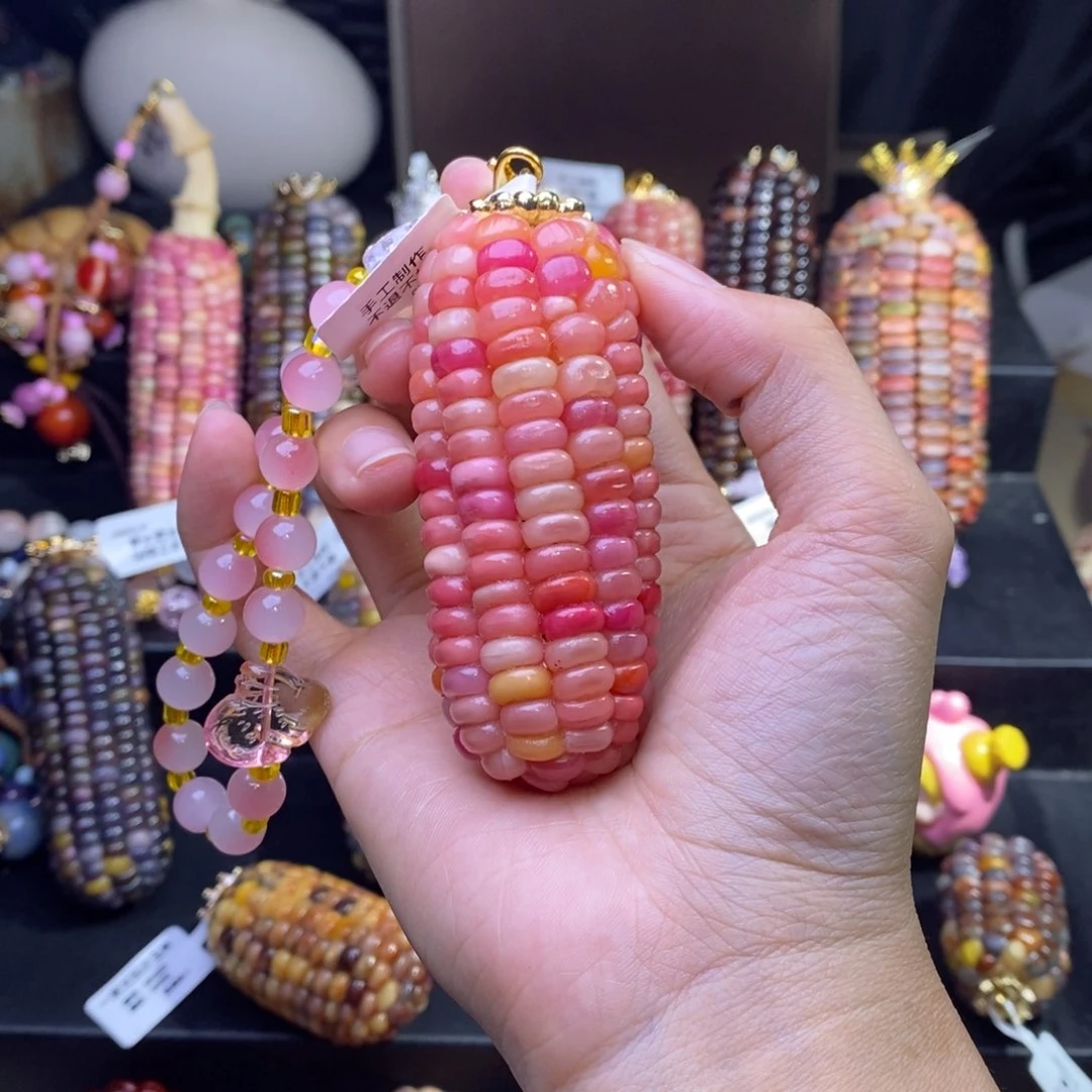 玉心****?文玩玉米粉色