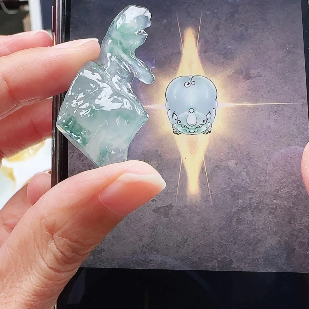 定制翡翠未镶嵌缅甸翡翠挂件