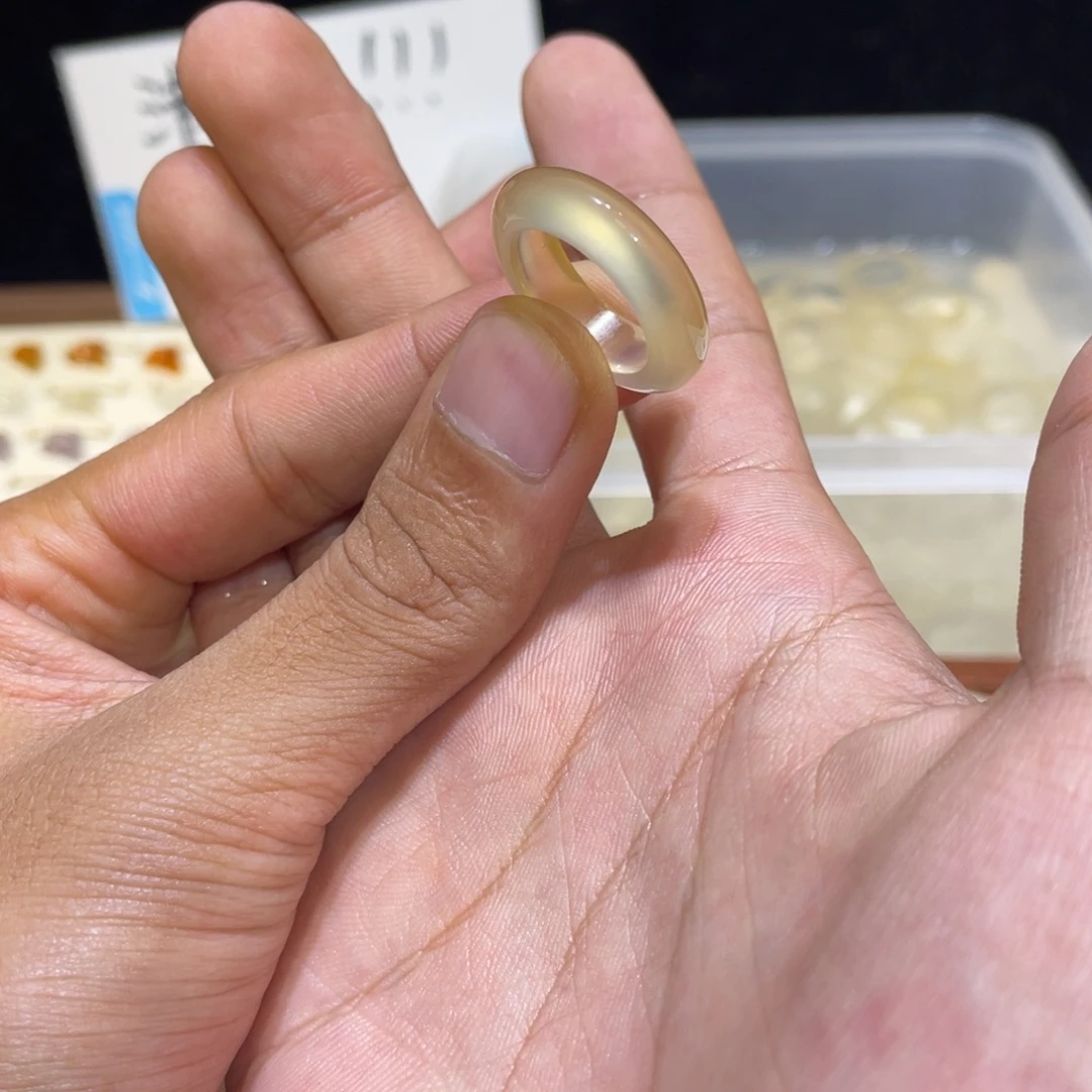 玛瑙/玉髓未镶嵌戒指509号港14