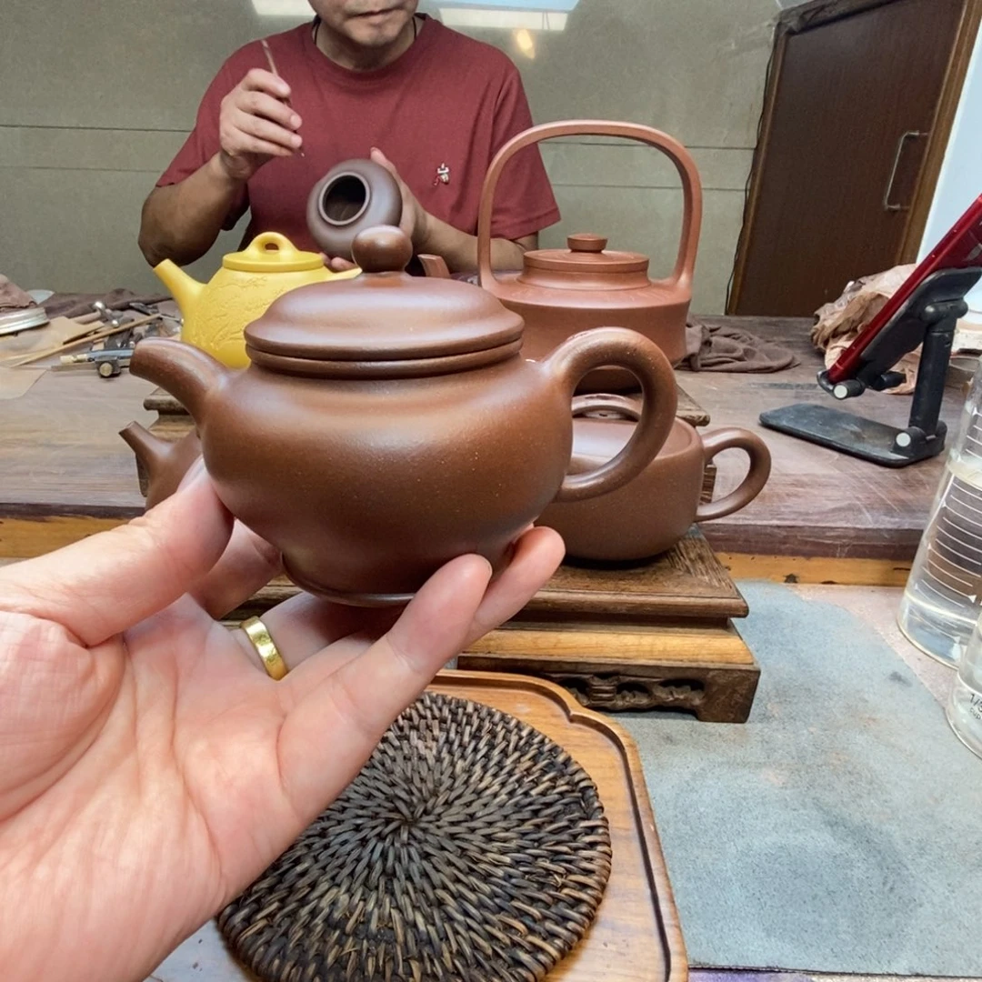 茶壶紫砂掇只壶（原矿底槽清160cc）