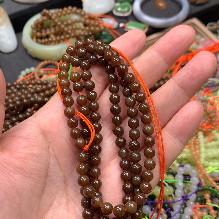 和田玉未镶嵌手链89