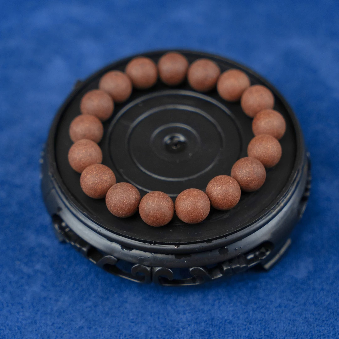 沉檀龙麝大四合1.2尺寸单圈合香珠 手工制作 便携熏香 香丸香珠