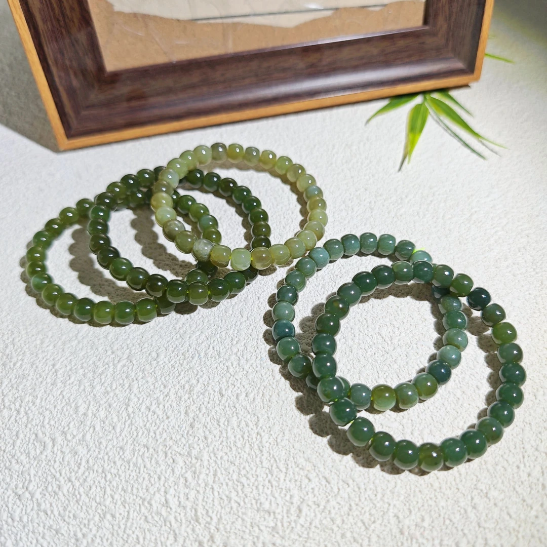 和田玉 卡8老型珠玉手串 多样性发货 拍一发一 H733