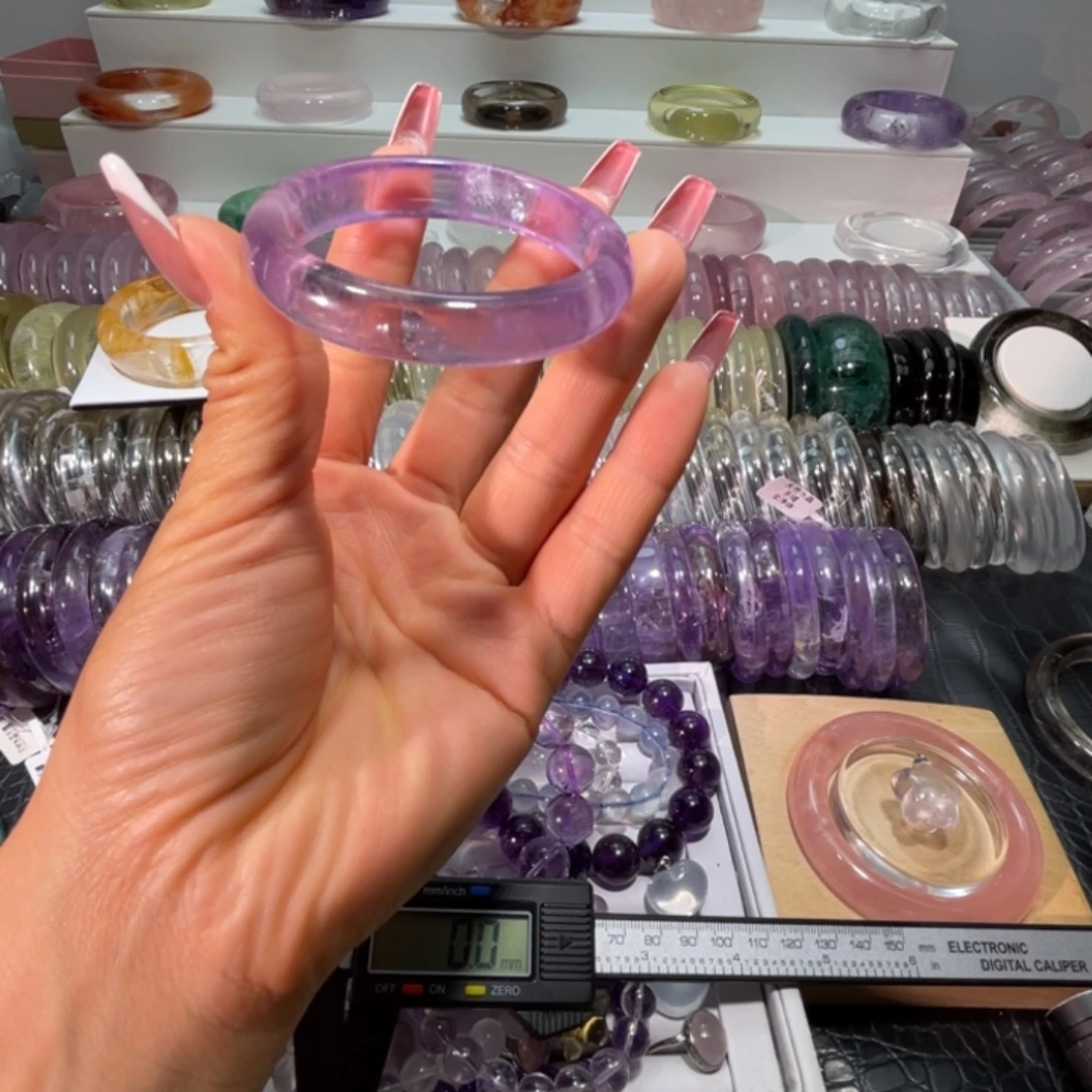 手镯未镶嵌水晶手镯50.7圈口17号