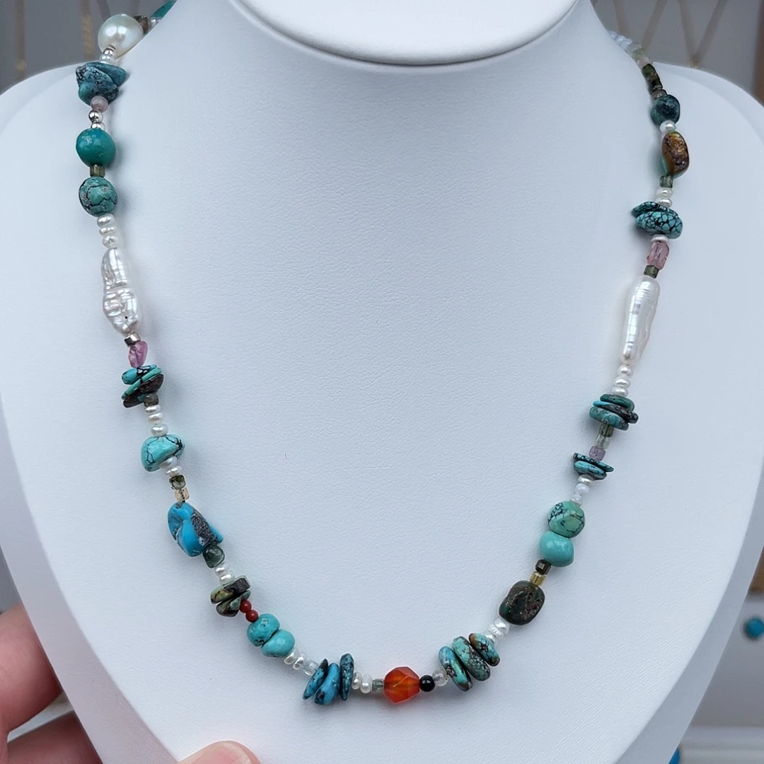 绿松石未镶嵌颈饰