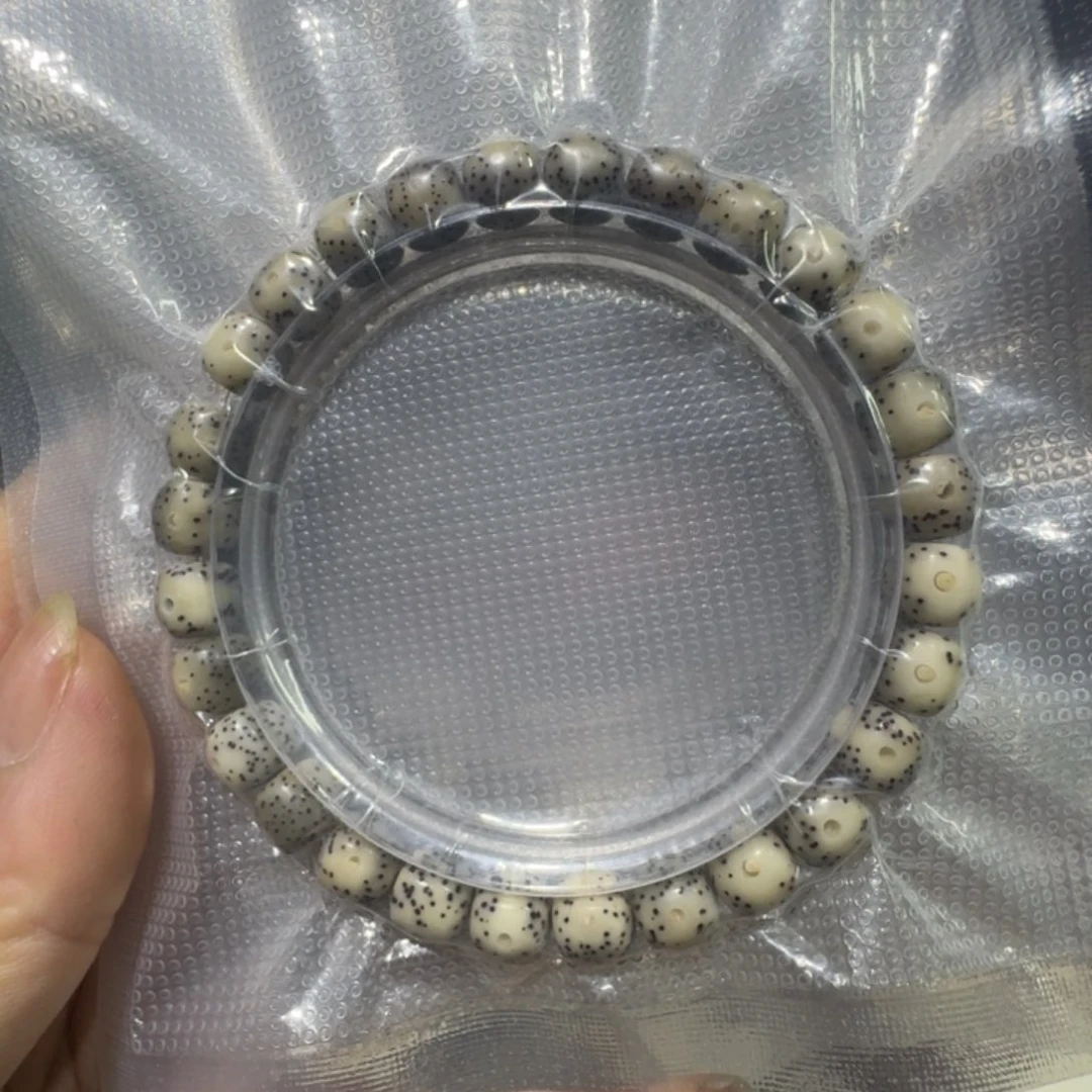 星月菩提手串星月菩提石玉料 8x7