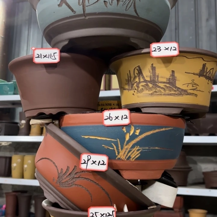 紫砂花盆               100-6