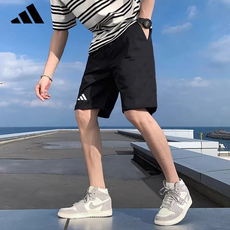 adidas/阿迪达斯跑步短裤男士休闲裤户外运动透气健身训练五分裤