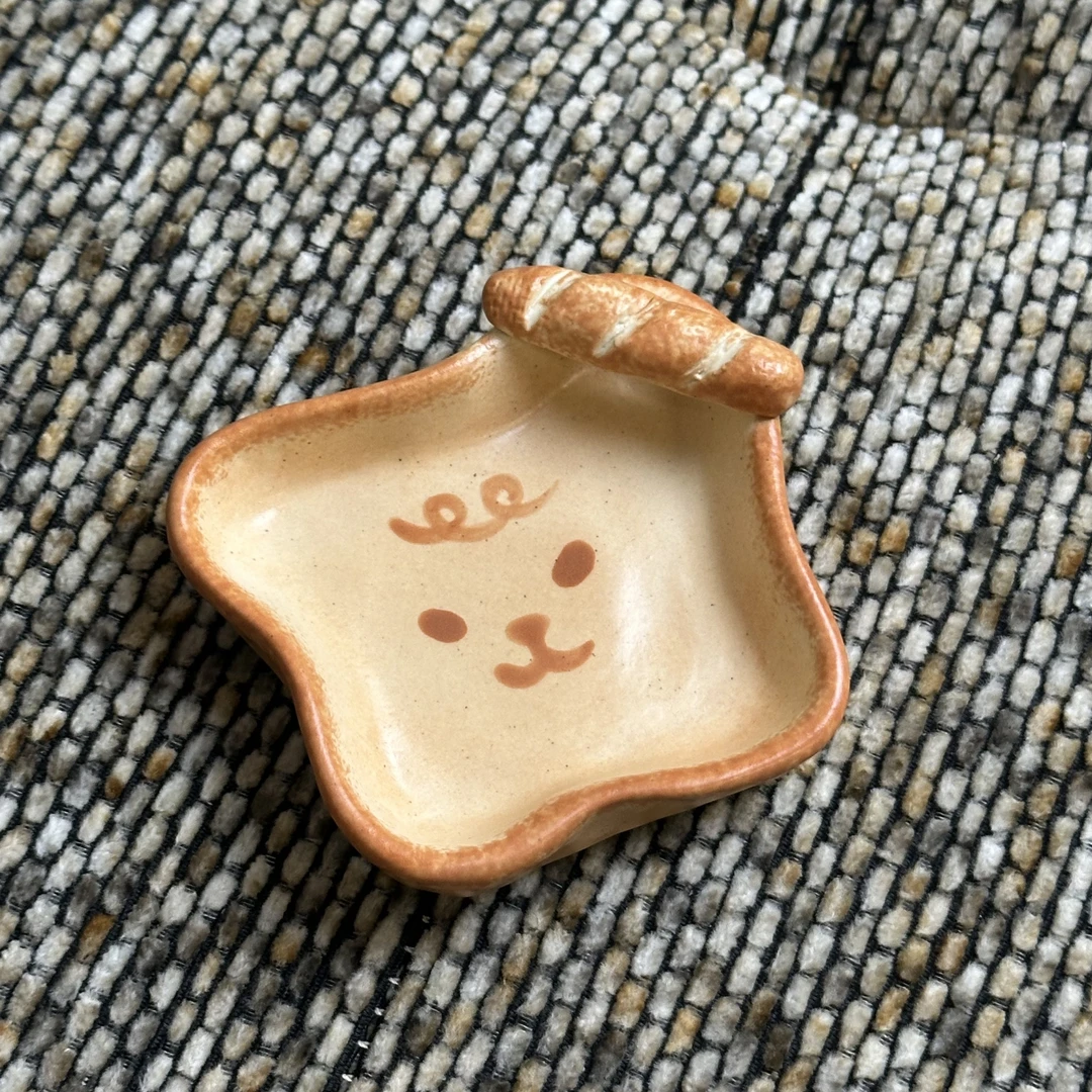 景德镇手工创意欧式风猫咪形态蘸料碟子盘子创意餐具