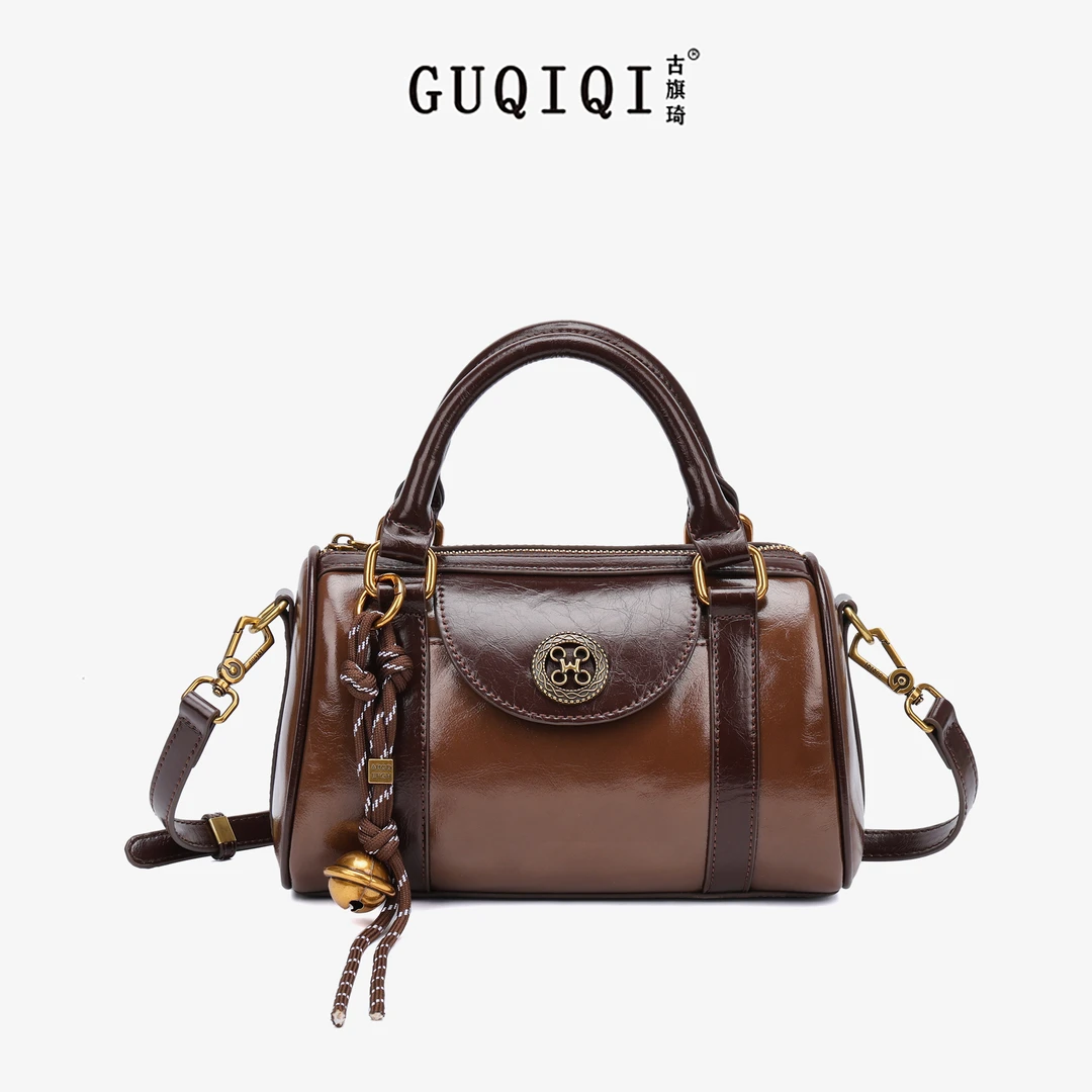GUQIQI/古旗琦新款秋冬高级感复古枕头包GQ1235