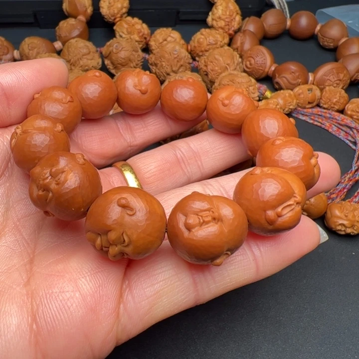 手串/手链橄榄核橄榄核雕刻的核雕作品