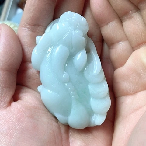翡翠颈饰未镶嵌天然缅甸翡翠a货