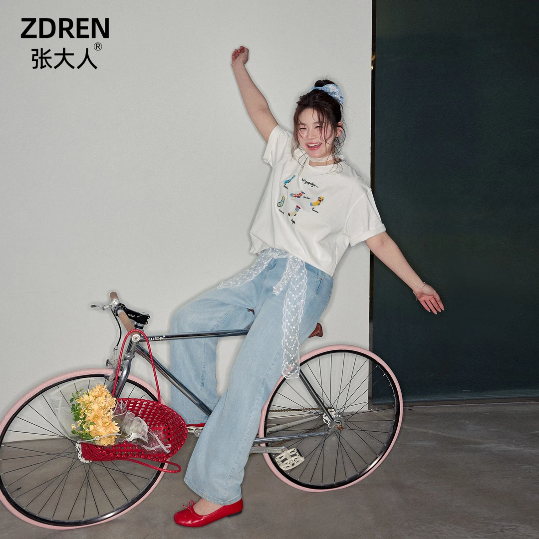 张大人【湖边磷光】大码女装微胖妹妹夏季遮肉显瘦日常休闲风套装